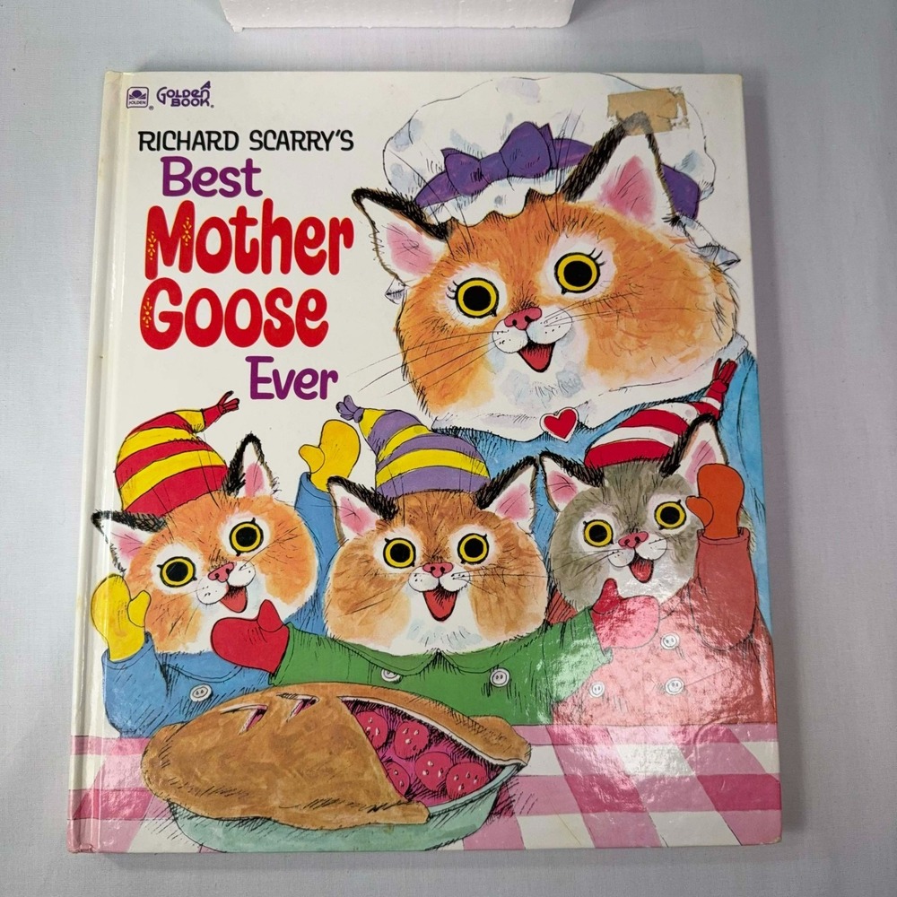 Richard Scarry Best Mother Goose Ever 1970 Vintage Golden Book Large Hardcover